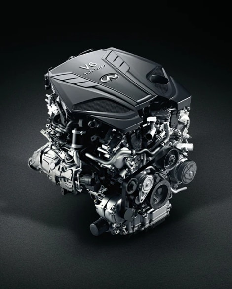 2024 INFINITI Q50 3.0-liter V6 twin-turbo engine
