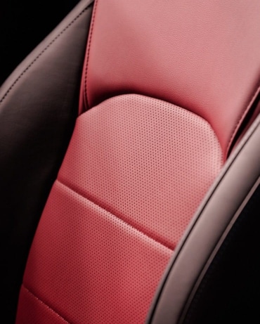 2024 INFINITI QX55 red leather-appointed seat